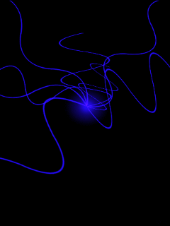 Синий закручивающийся узел. Фото на заставку телефона андроид.